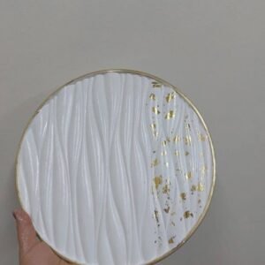 wavy round tray